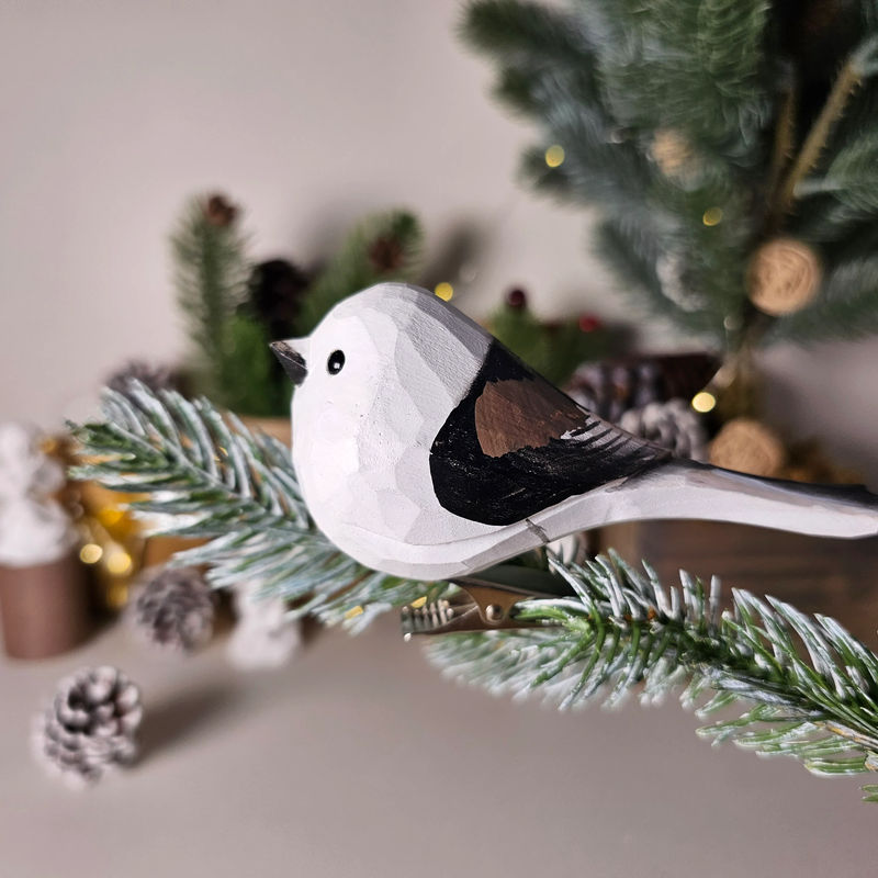 Aegithalos Caudatus Clip-on Bird Ornament