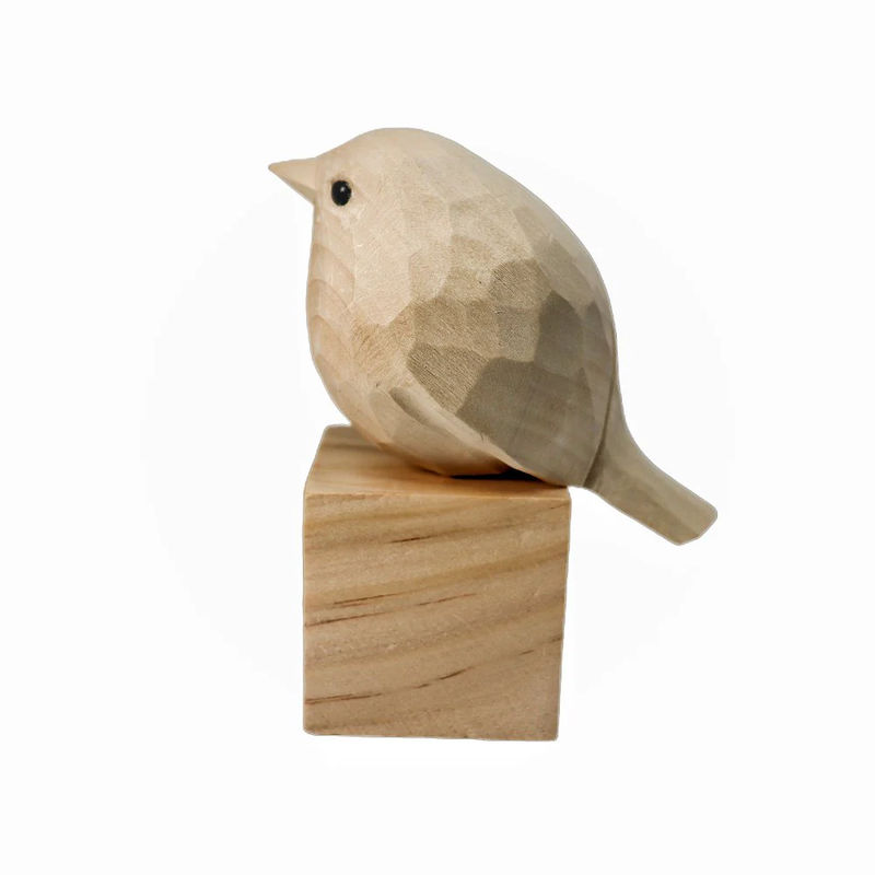 U001 Unfinished Wood bird statues