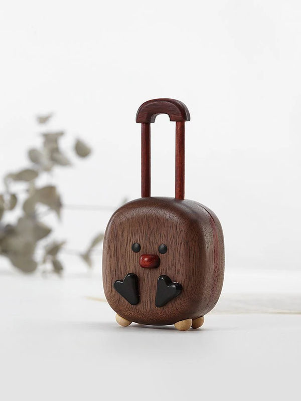 Charming Little Cute Chicks Ring Box - A Whimsical Touch to Jewelry Storage - Material:Black Walnut